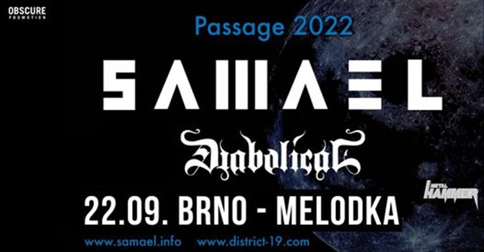 SAMAEL, DIABOLICAL - Brno, Melodka - 22. záøí 2022