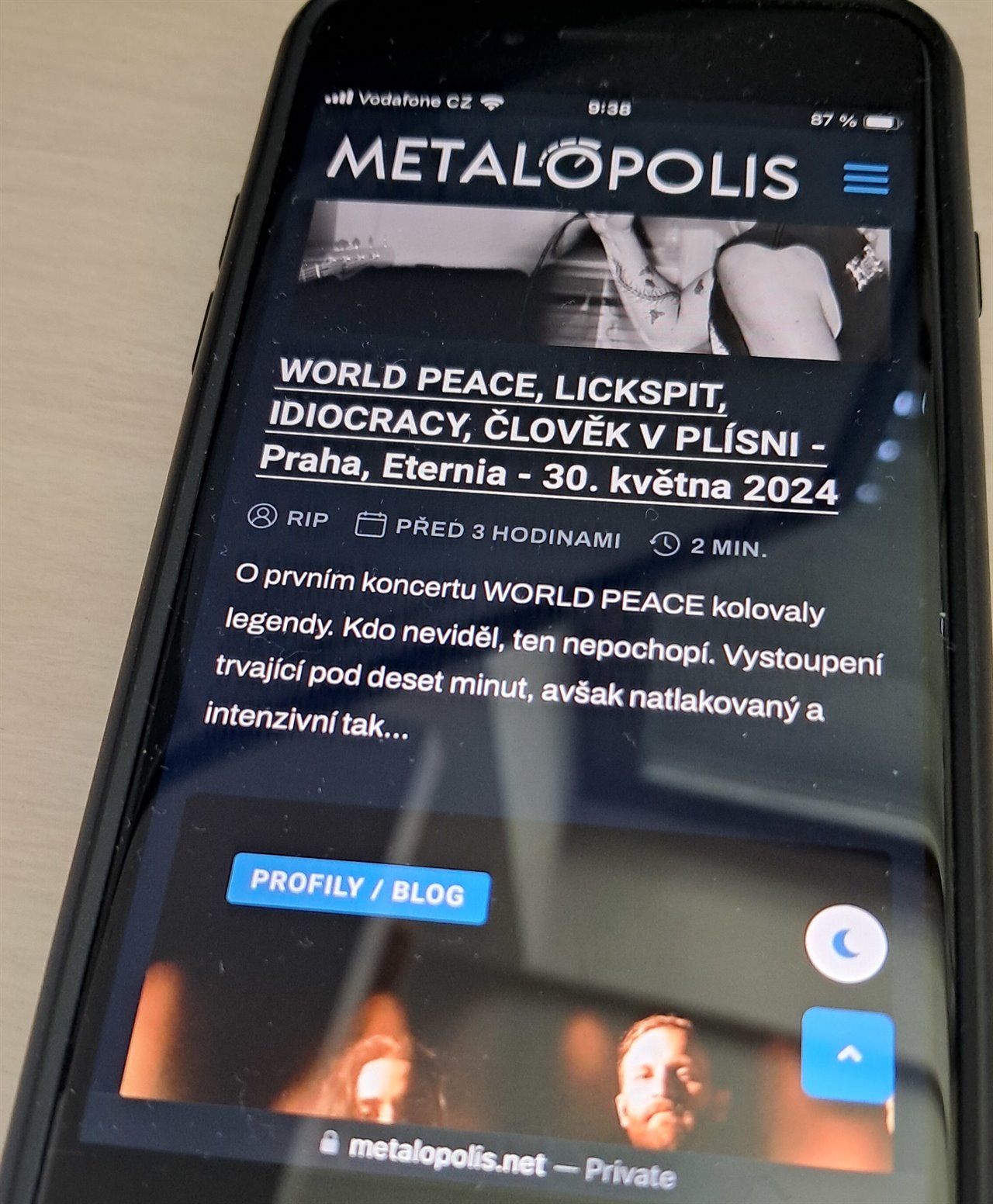 METALOPOLIS 3.0 - mobilní verze