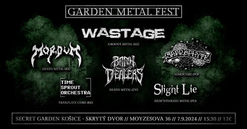 GARDEN METAL FEST - Košice, Secret Garden - 7. septembra 2024