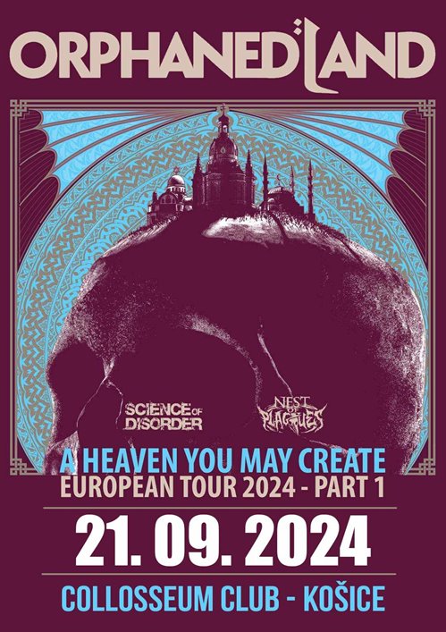 ORPHANED LAND, SCIENCE OF DISORDER, LONE SURVIVORS, NEST OF PLAGUES - Košice, Collosseum - 21. septembra 2024