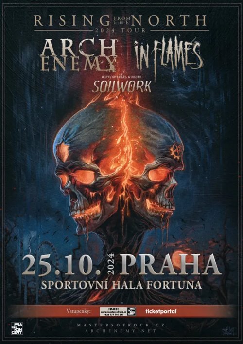 ARCH ENEMY, IN FLAMES, SOILWORK - Praha, Sportovní hala Fortuna - 25. října 2024