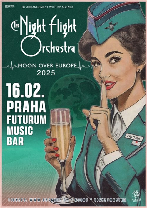 THE NIGHT FLIGHT ORCHESTRA, METALITE - Praha, Futurum - 16. února 2025