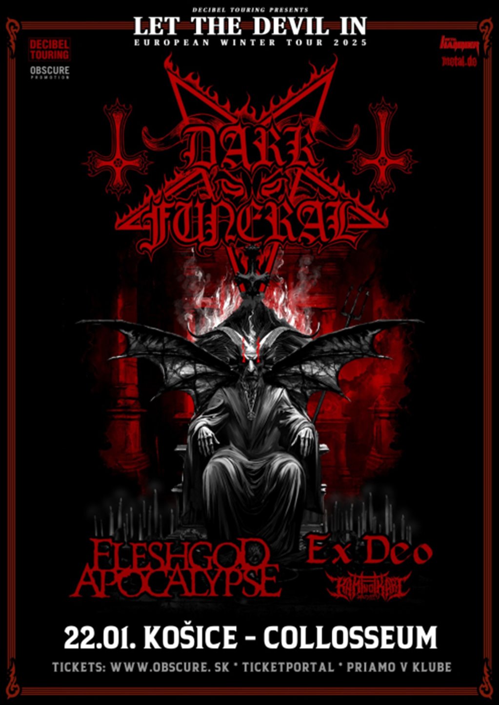 DARK FUNERAL, FLESHGOD APOCALYPSE, EX DEO, KAMI NO IKARI