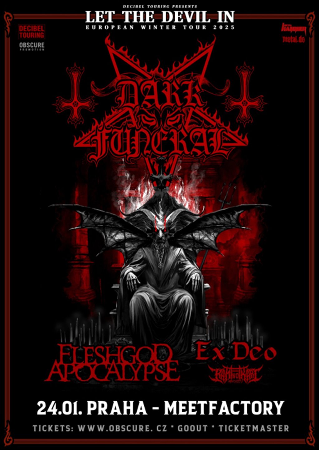 DARK FUNERAL, FLESHGOD APOCALYPSE, EX DEO, KAMI NO IKARI