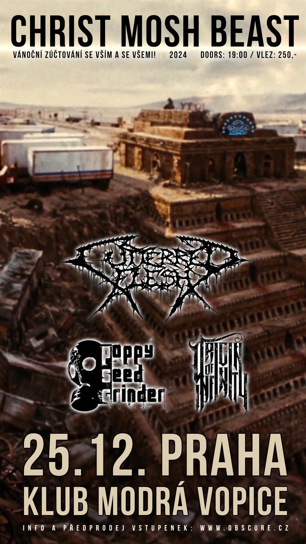 CHRIST MOSH BEAST 2024: CUTTERRED FLESH, POPPY SEED GRINDER, ORIGIN OF INFINITY