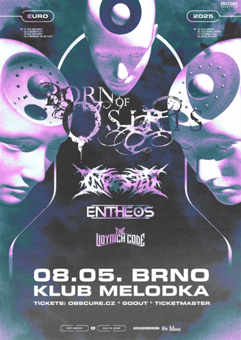 BORN OF OSIRIS, INGESTED, ENTHEOS, THE VOYNICH CODE