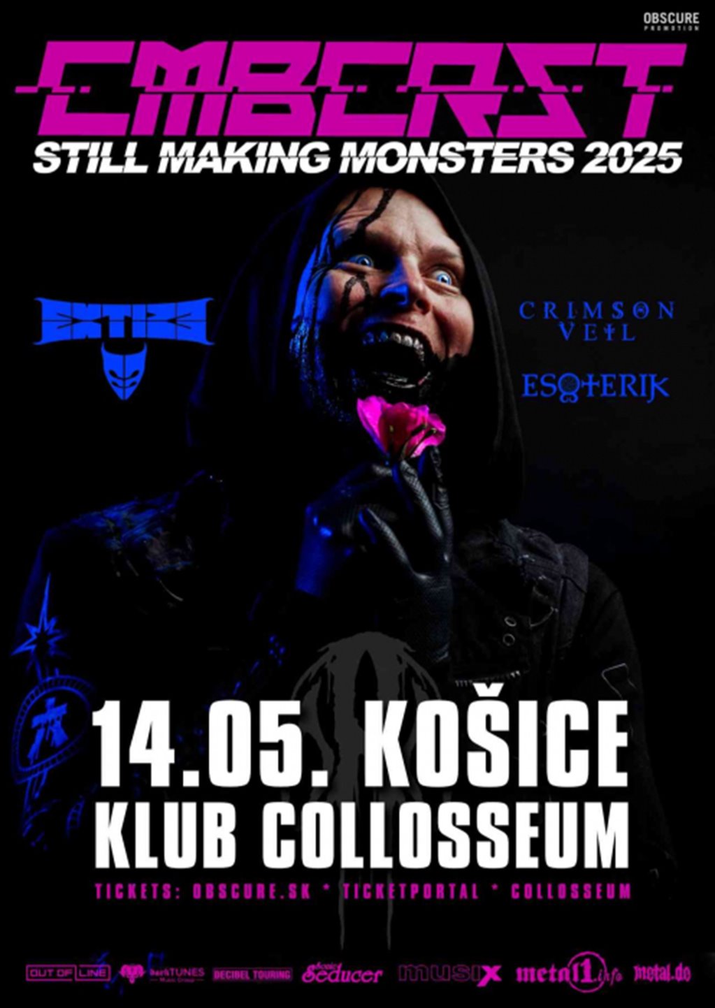 COMBICHRIST, EXTIZE, CRIMSON VEIL, ESOTERIK