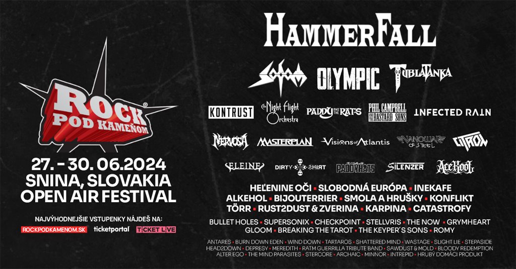 Najväčší rockový festival na Slovensku - ROCK POD KAMEŇOM vypukne už tento týždeň!