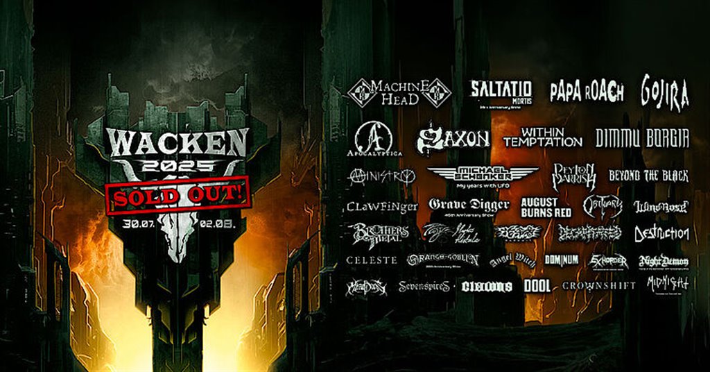 WACKEN OPEN AIR 2025 se vyprodal až po dvou měsících