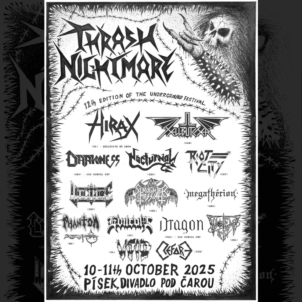 HIRAX a HELLBUTCHER jako headlineři pro Thrash Nightmare XII