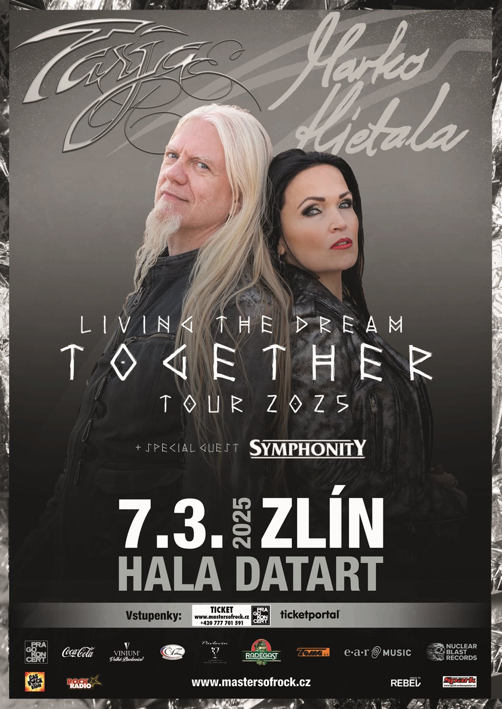 SYMPHONITY jako speciální host na Living the Dream Together Tour 2025 zpěvačky Tarji Turunen