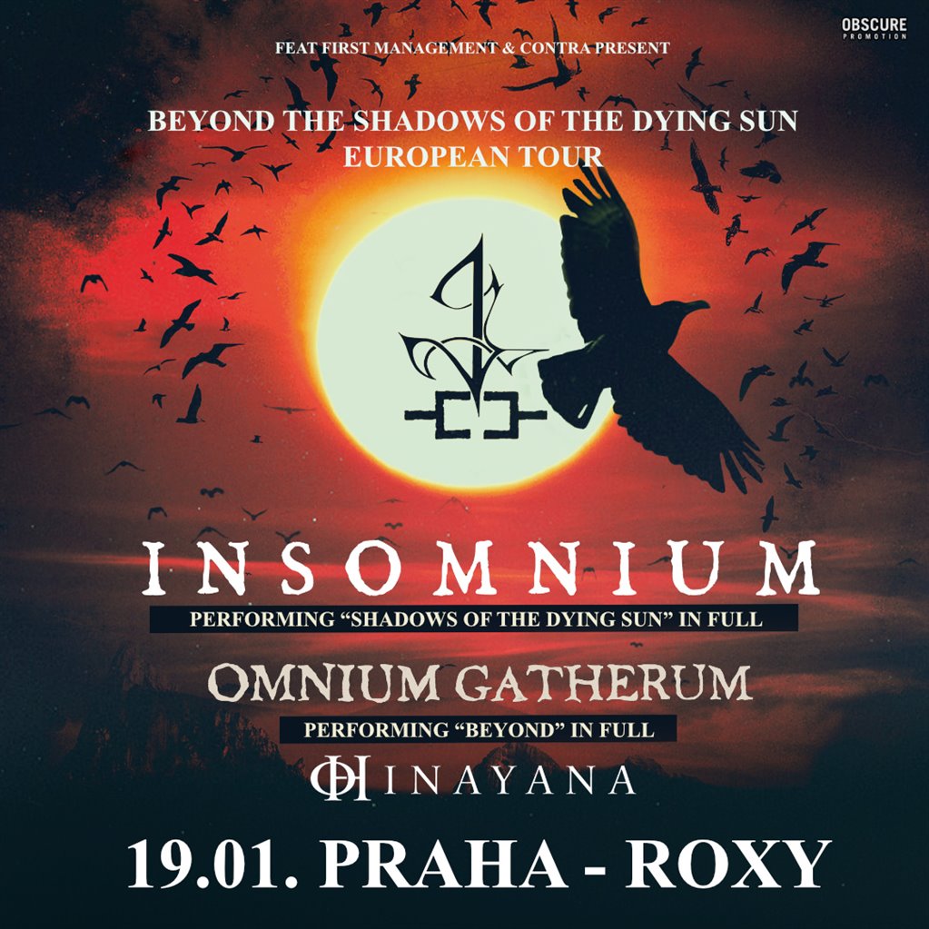 INSOMNIUM oznamují tour k 10 letům „BEYOND THE SHADOWS OF THE DYING SUN“